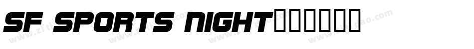 SF Sports Night字体转换